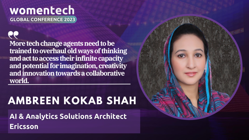 Ambreen Kokab Shah women in tech global conference 2023