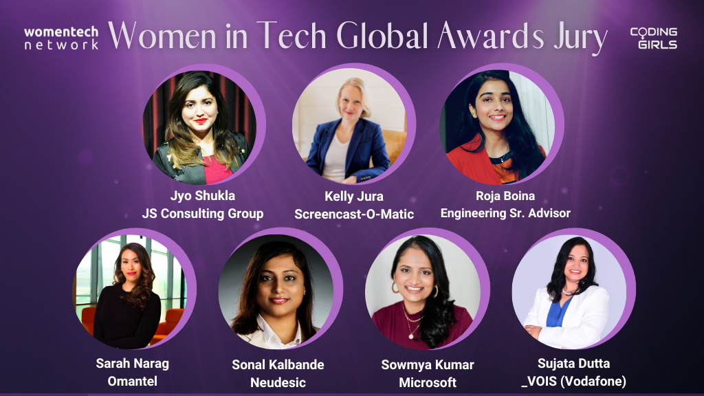 Jury for the women in tech global awards 2022