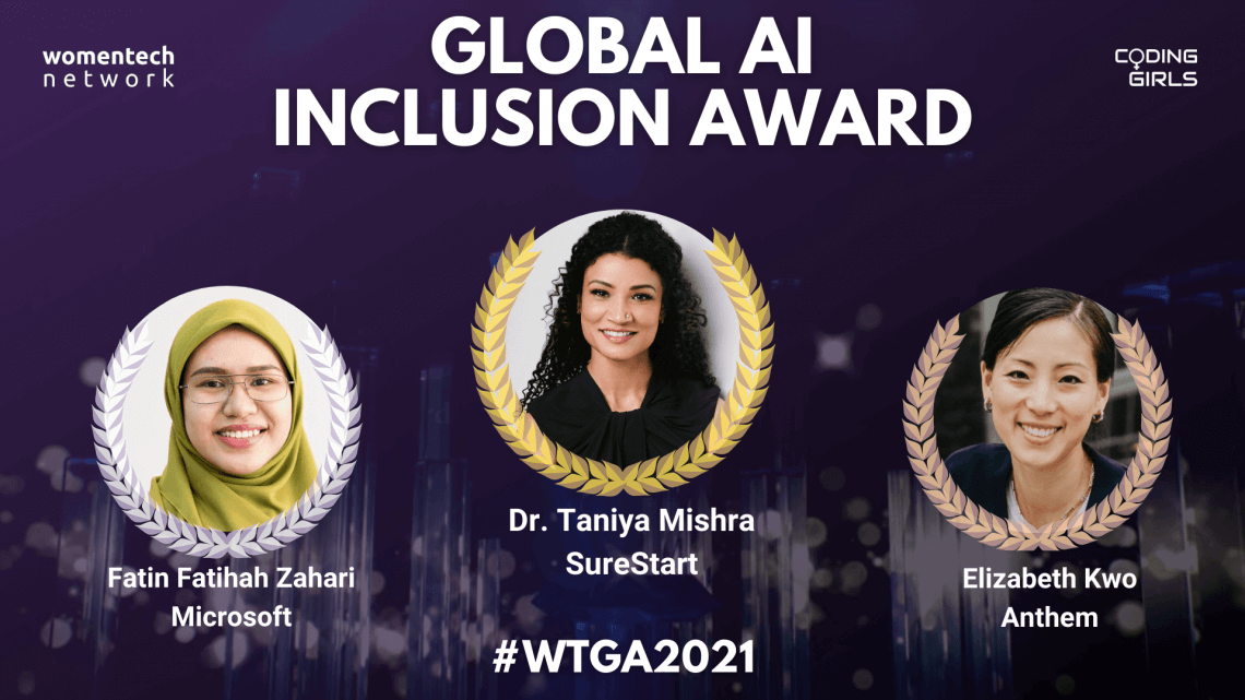 WomenTech Global Awards 2021 Winners Global AI Inclusion Award Women