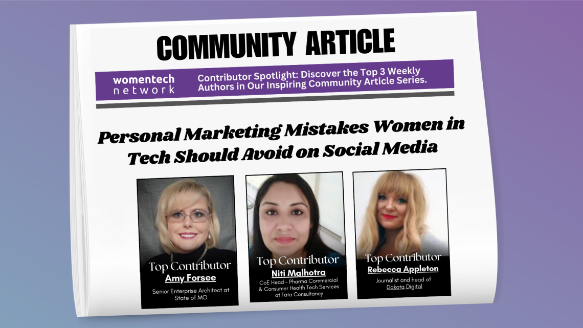 WomenTech Community Article Top Contributors