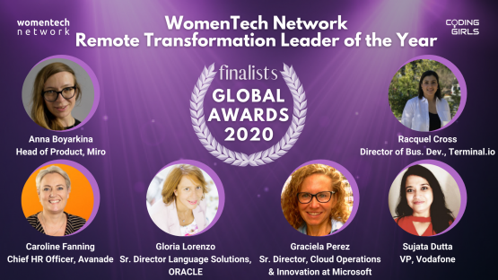 WomenTech Network Remote Transformation Leader of the Year Award 2020