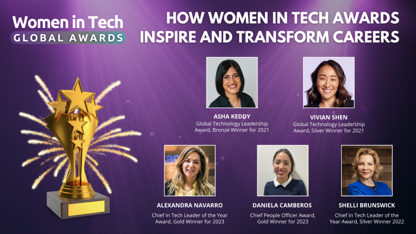 win an award as a woman in tech