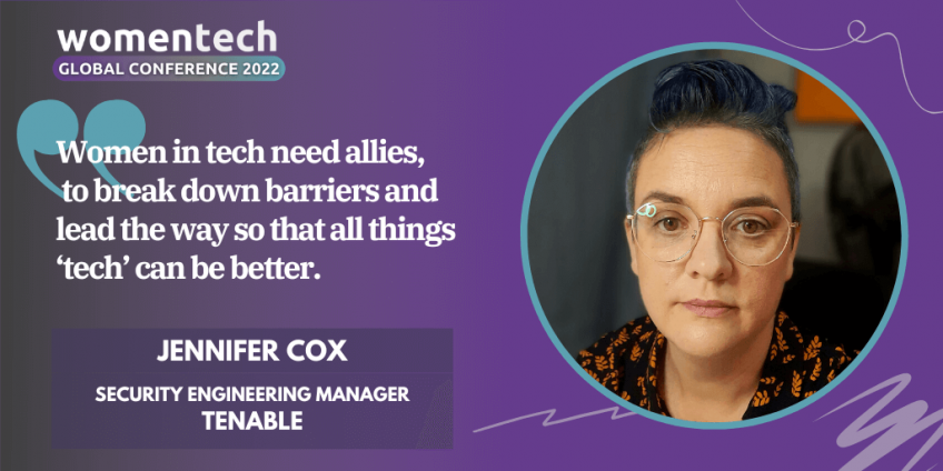 Women in Tech Global Conference Voices 2022 Speaker Jennifer Cox at Tenable