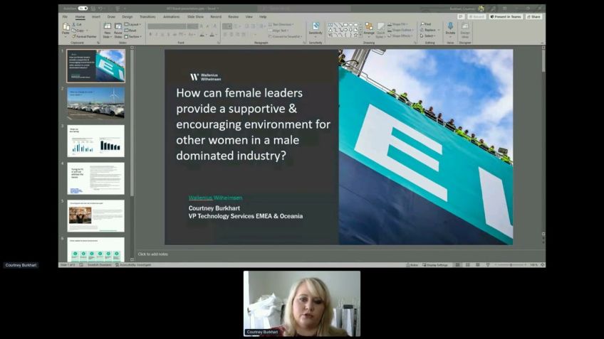 Embedded thumbnail for How can female leaders provide a supportive &amp; encouraging environment for other women in a male dominated industry?  by Courtney  Burkhart
